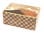 Japanese puzzle box 10steps Fuji and Tsubaki