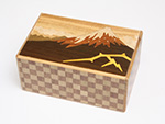 Japanese puzzle box 21steps Kaminari-Fuji and Tsubaki